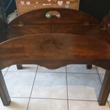 Malouinière coffee table in solid mahogany