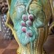 Vase art nouveau en barbotine estampillé