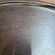 Vintage silver-plated metal tray with a segmented glass aperitif dish.