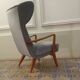 Fauteuil Bergere scandinave wing chair