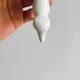 6 vintage white porcelain knife rests