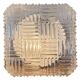 Vintage Glass Wall or Ceiling Light, 1970s