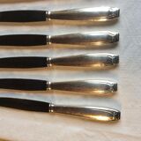 Art Deco silver metal knives