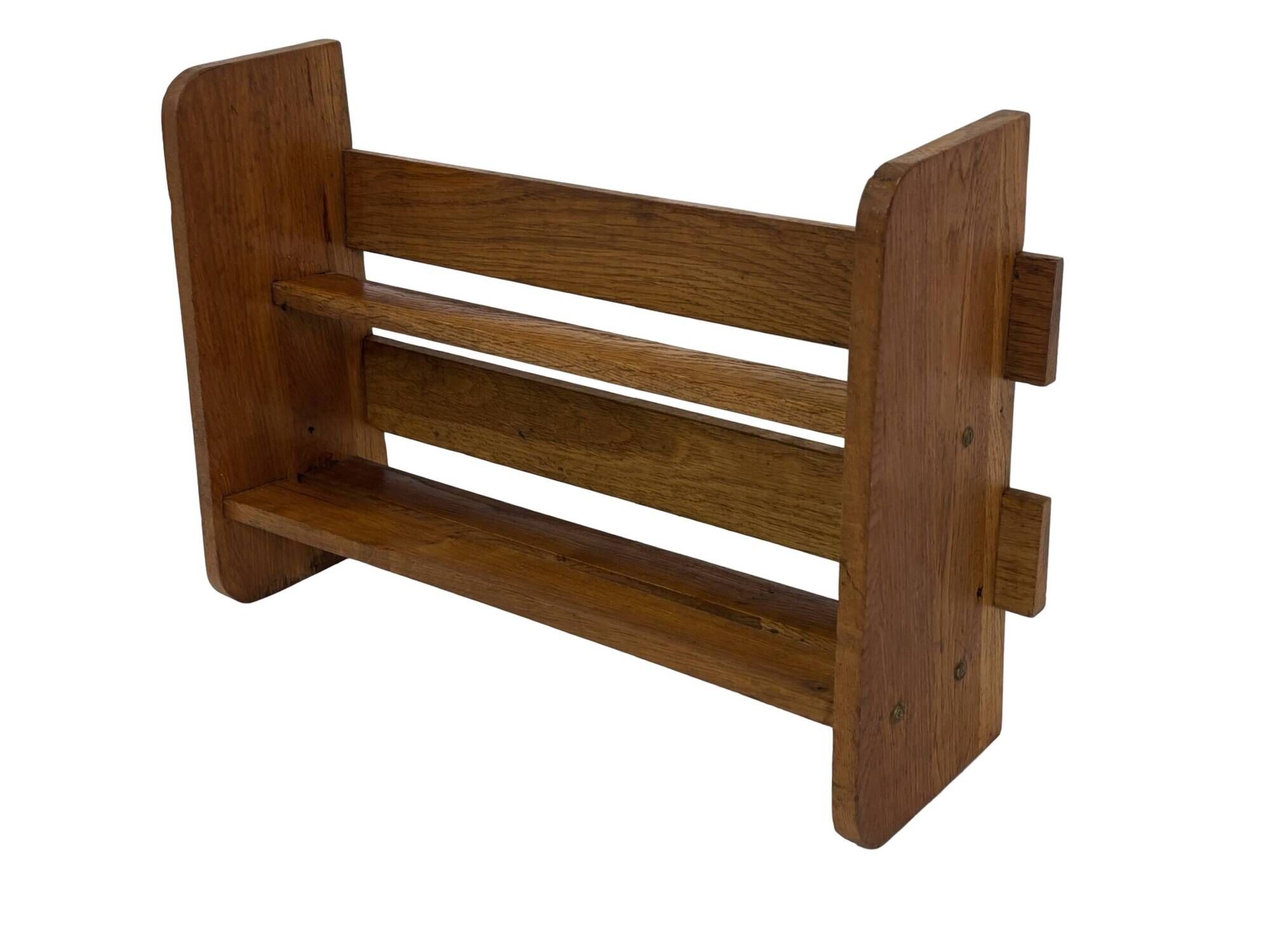 Vintage wooden standing bookcase from the 1950s