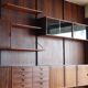 Danish wall bookcase by Thygesen and Sorensen in rosewood, 1960