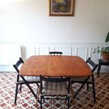 ERCOL folding dining table in solid elm