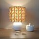 Seventies spirit lamp | psychedelic green/orange lampshade