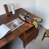 Bureau et sa chaise scandinave palissandre