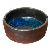 Mid-Century Brutalist German Studio Pottery Bowl by Gerhard Liebenthron, 1967