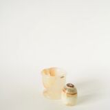 Small mortar and pestle in alabaster, 1970