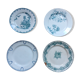 4 mismatched plates