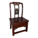 A Chinese Low Chair with Drawer – Lacquered Wood 19th-20th Century