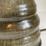 VINTAGE Handmade Geometric Glazed Stoneware LAMP