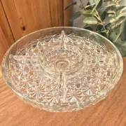 Vintage pedestal serving dish