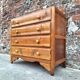 Art Deco commode, vintage antique piece with marble top.