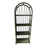 Green bamboo/rattan shelf
