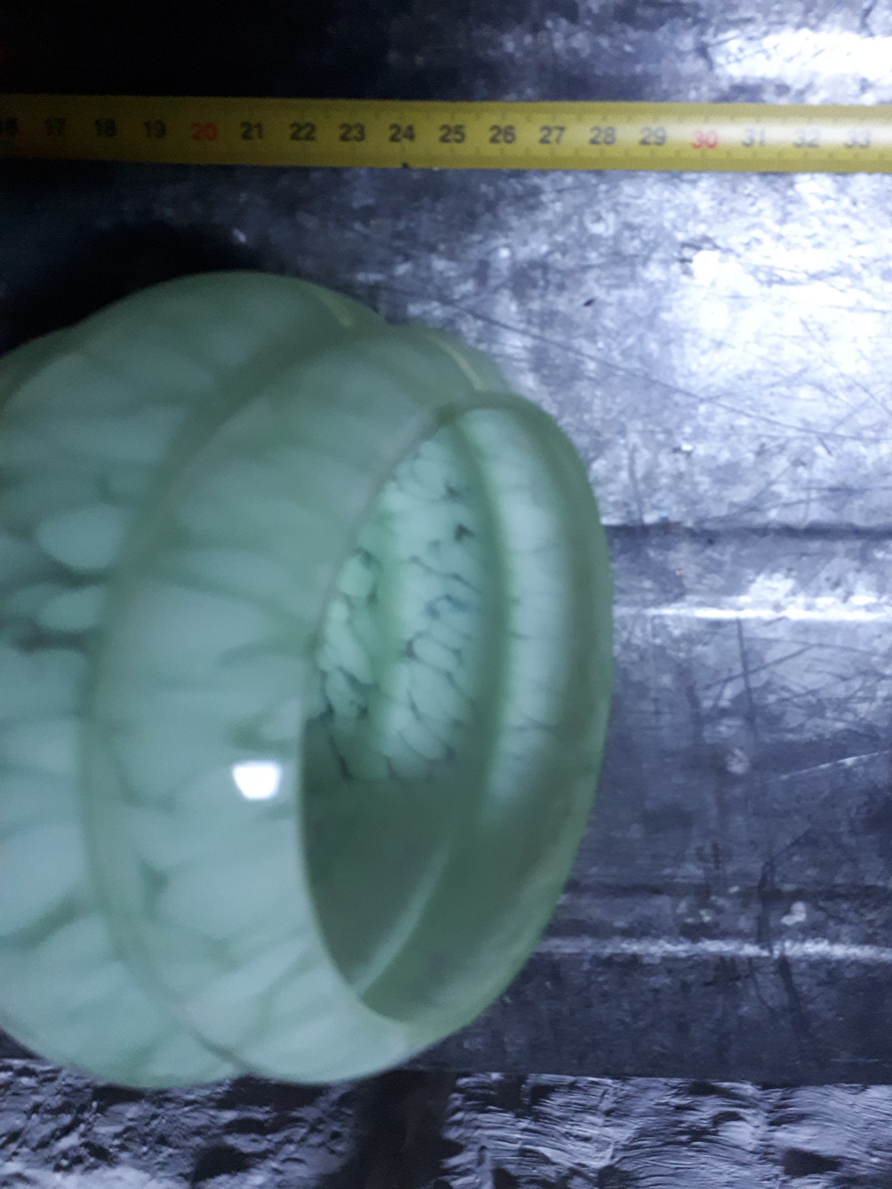 Clichy glass swan collar sconce