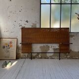 Metal and wicker headhead 50s