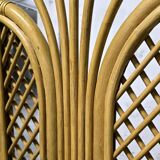 Vintage rattan and bamboo screen 1950/60
