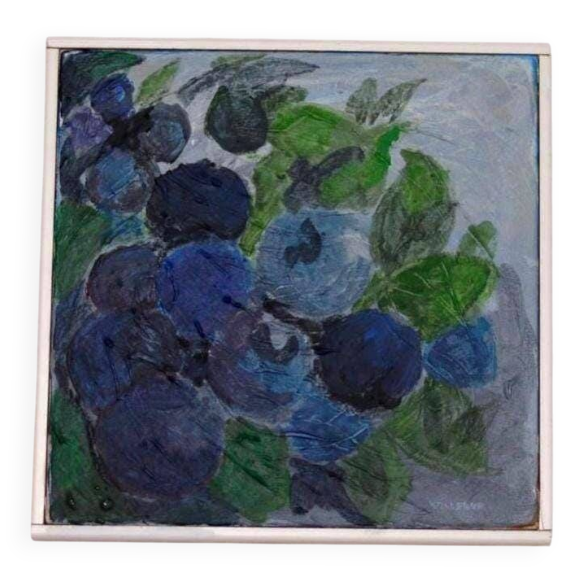 Swedish Oil on Canvas – “Blue Berries” by Martin Kallerup