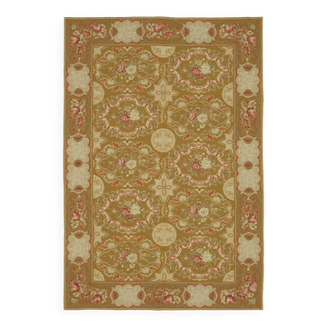 Handmade Vintage Flatweave Needlepoint Kilim 181 cm x 273 cm