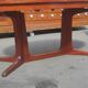 Baumann vintage Scandinavian style oval table with extension