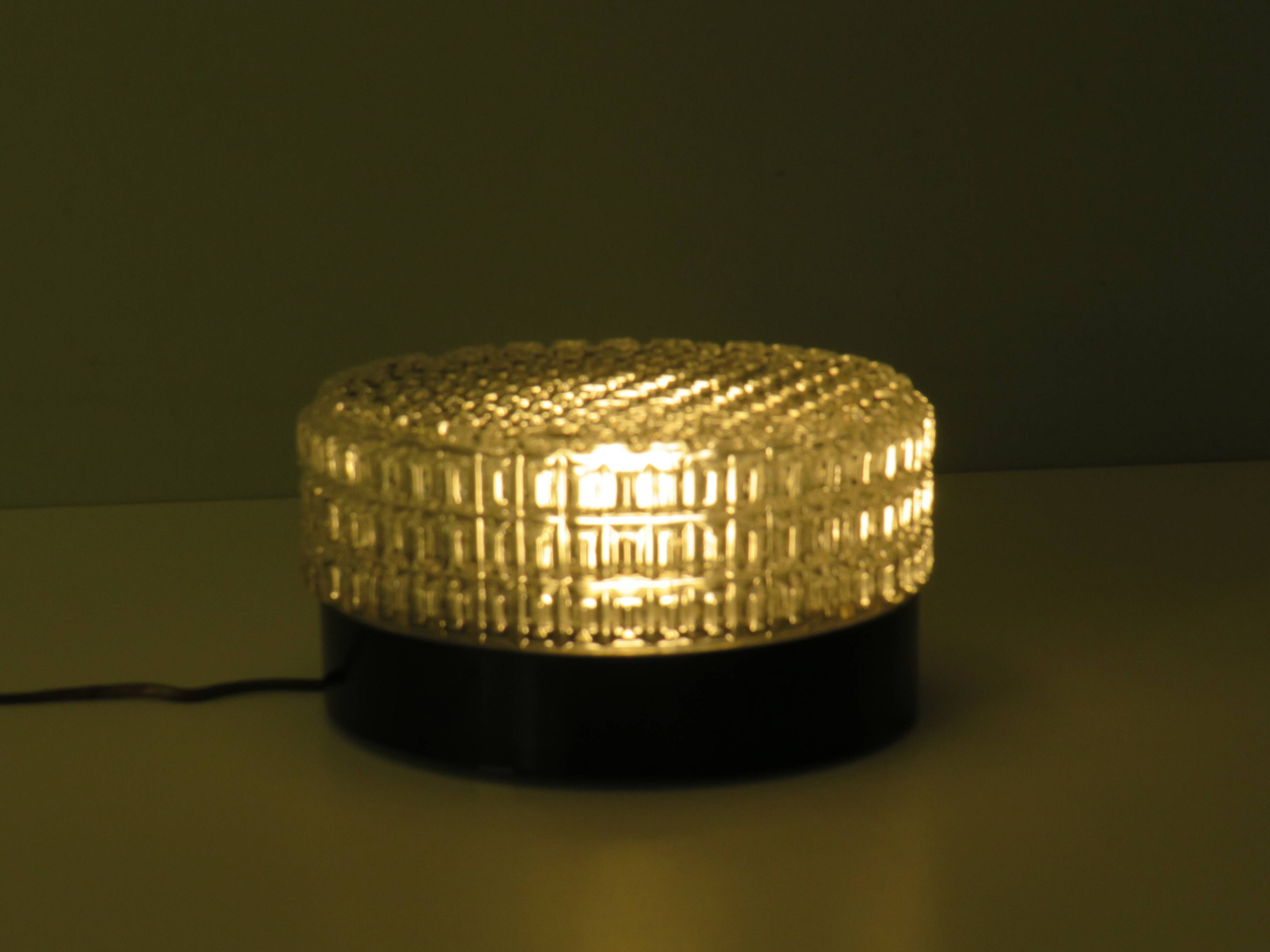 Brutalist wall or ceiling lamp by Niko Belgique 1960