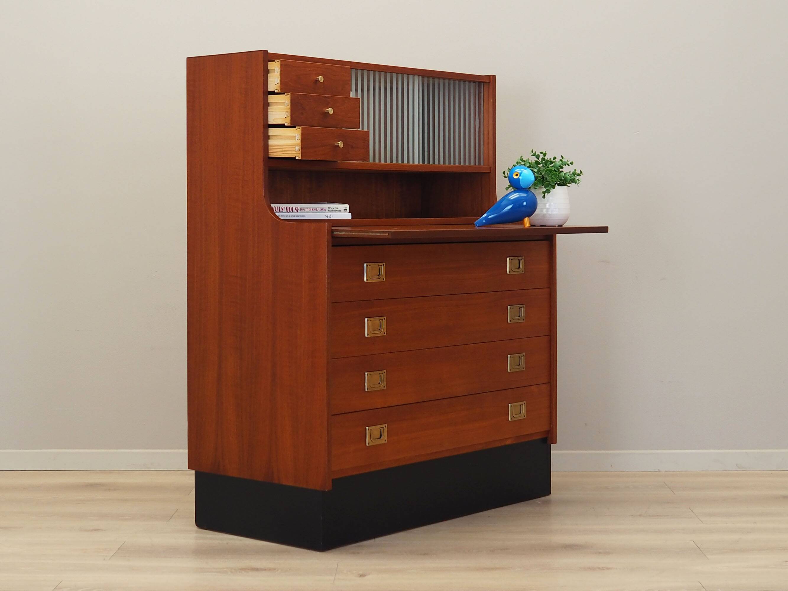 Teak secretary, Danish design, 1970s, production: Denmark