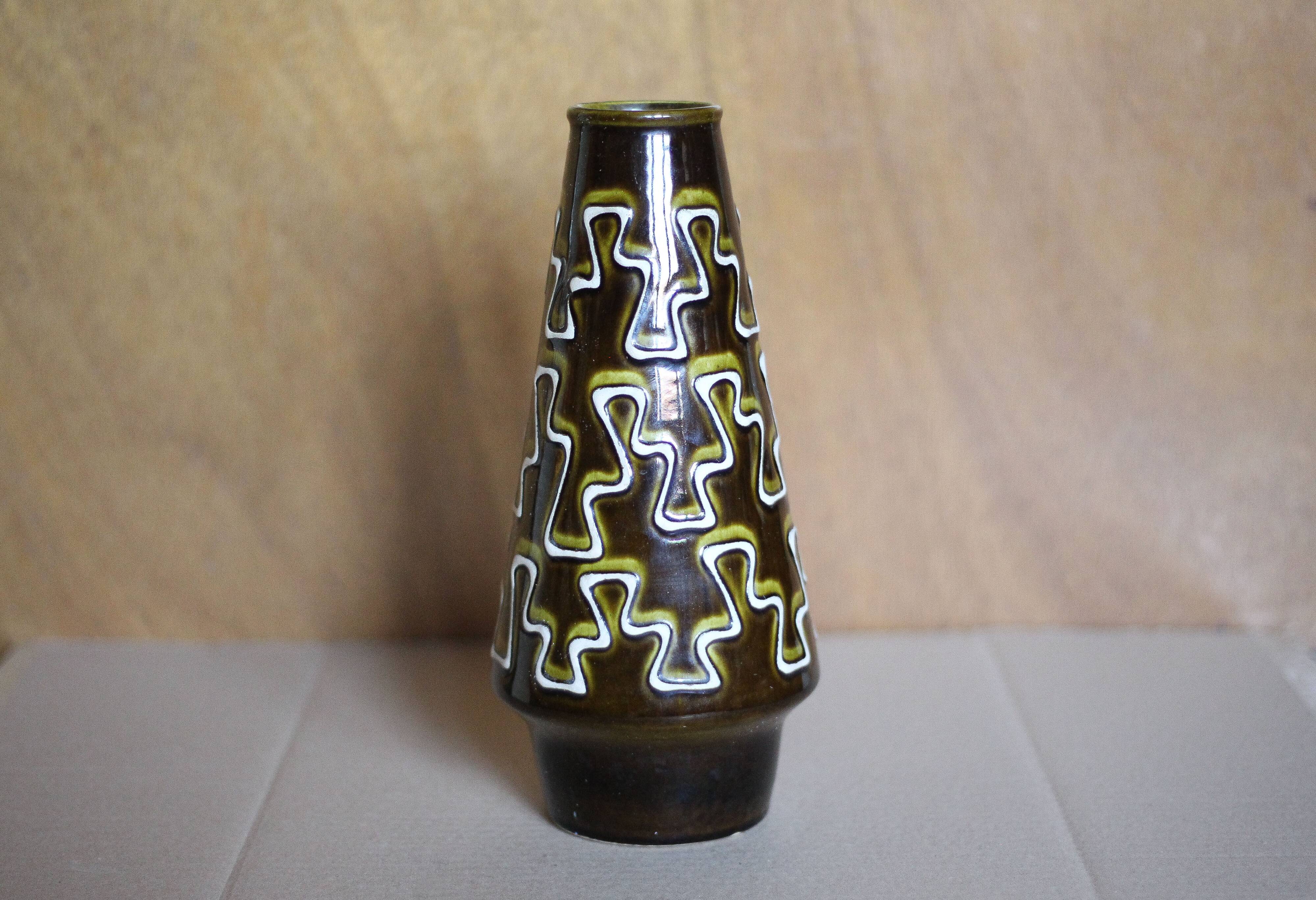 West Germany ceramic vase 2001/25, decorative vase, flower pot