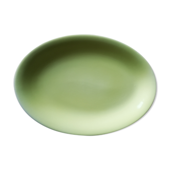 Yellow oval dish