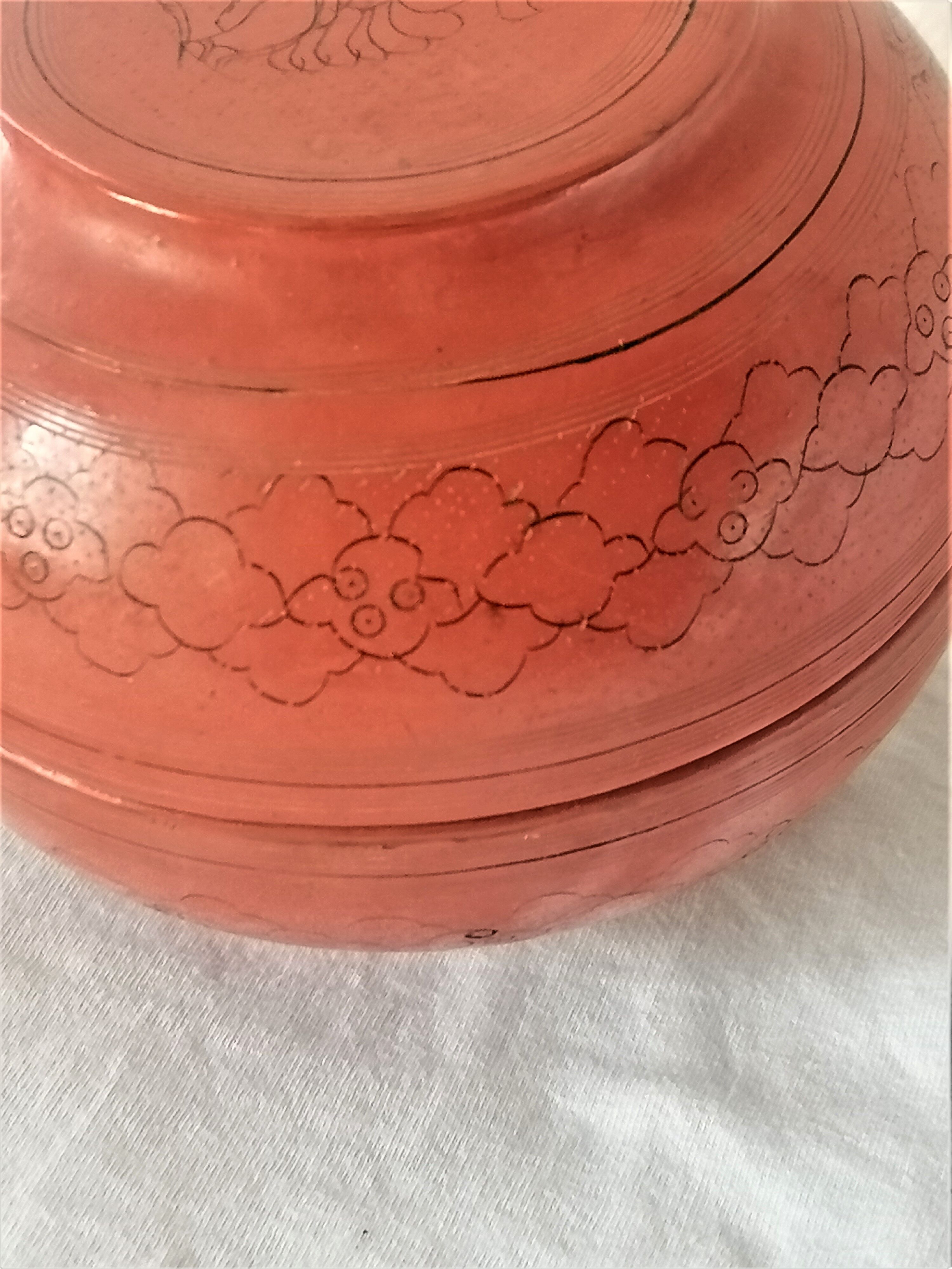 Old Asian lacquer box