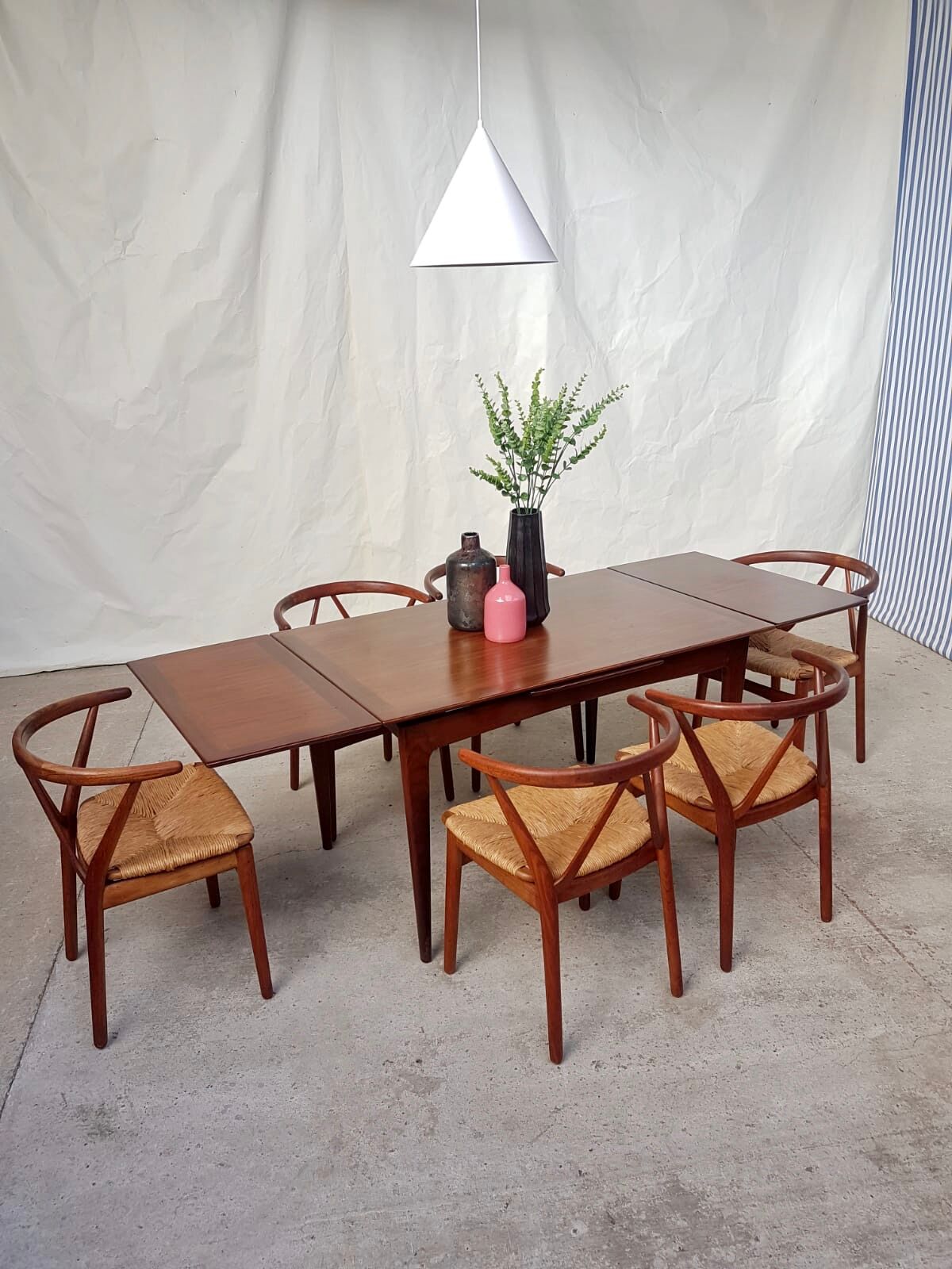 Teak extending dining table by Younger