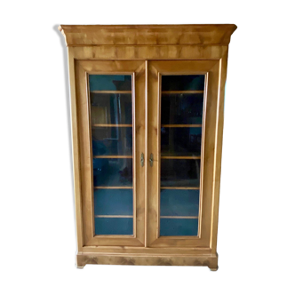 Louis Philippe bookcase in cherry wood.