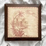 Ironstone trivet “Oriental views” Gien