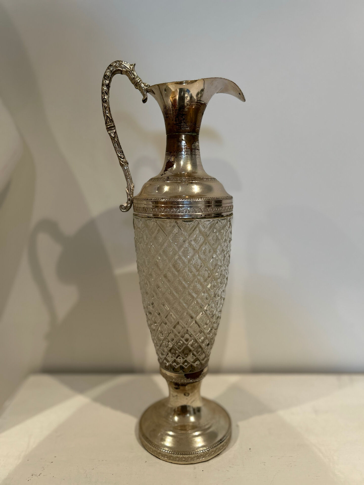 Silver-plated carafe