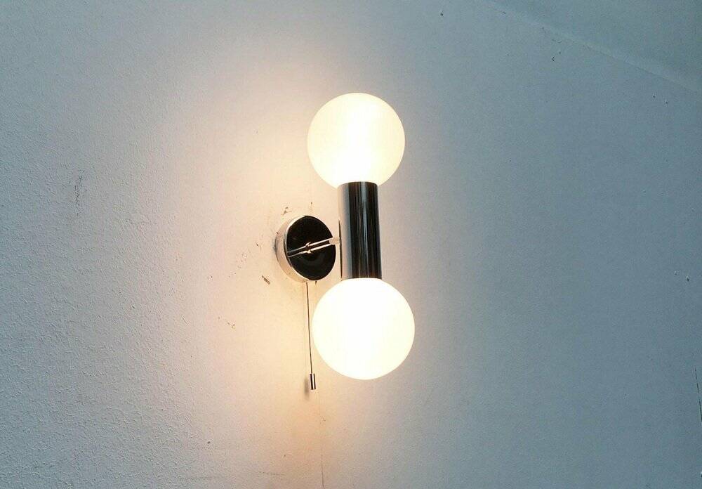 Vintage Space Age wall lamp by Motoko Ishii for Staff, 1970s.
