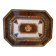 Plat octogonal HB Quimper signé Emile Poulain (P)