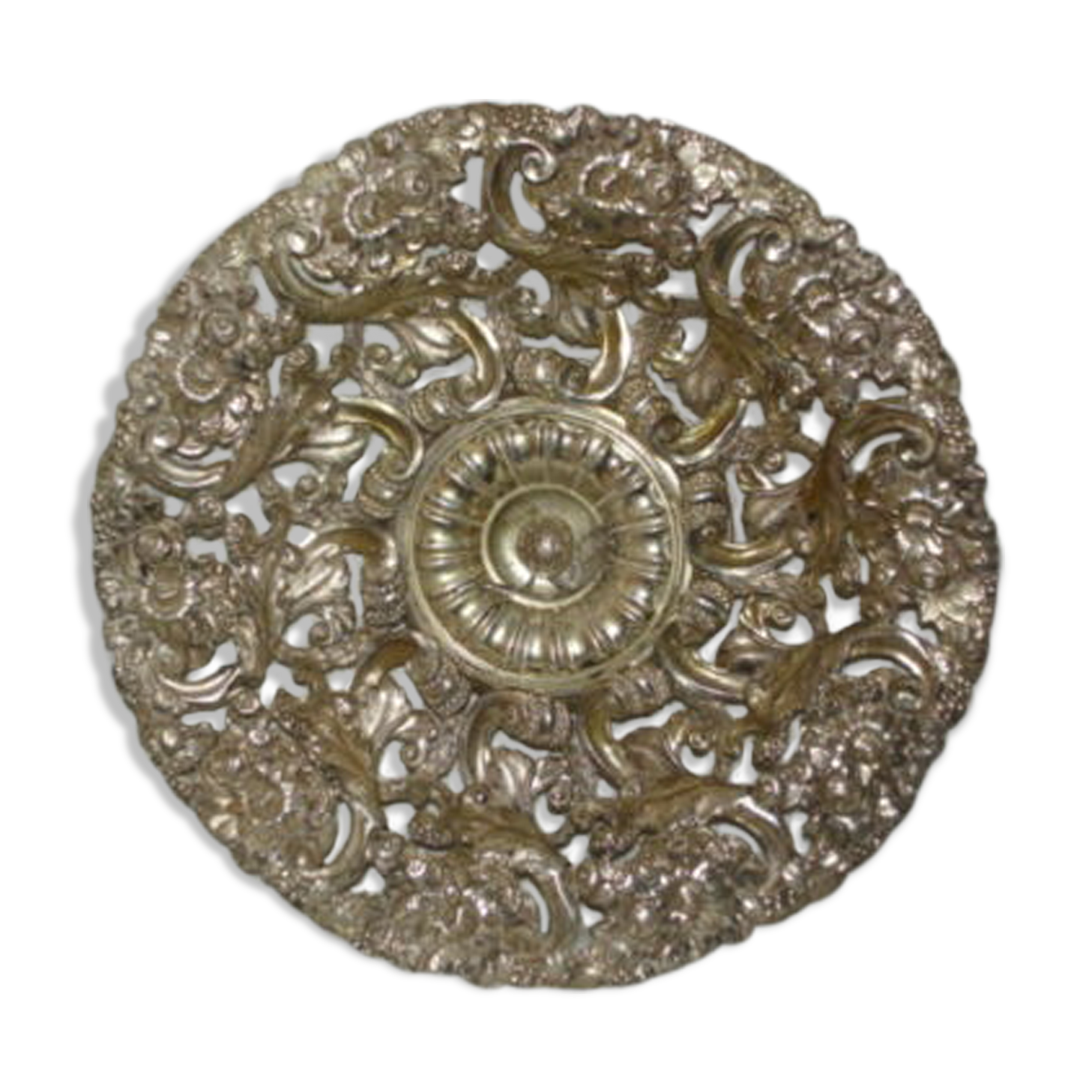 Dish of massive silver monstrance Russia Kiev XX °