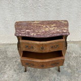 Louis XV style chest of drawers in rosewood