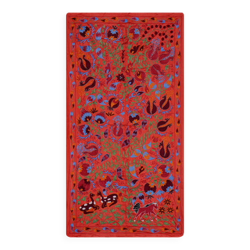 Tapis turc vintage noué à la main