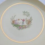 Set 12 plates Gien 1960 Japanese gardens variations in minor yellow