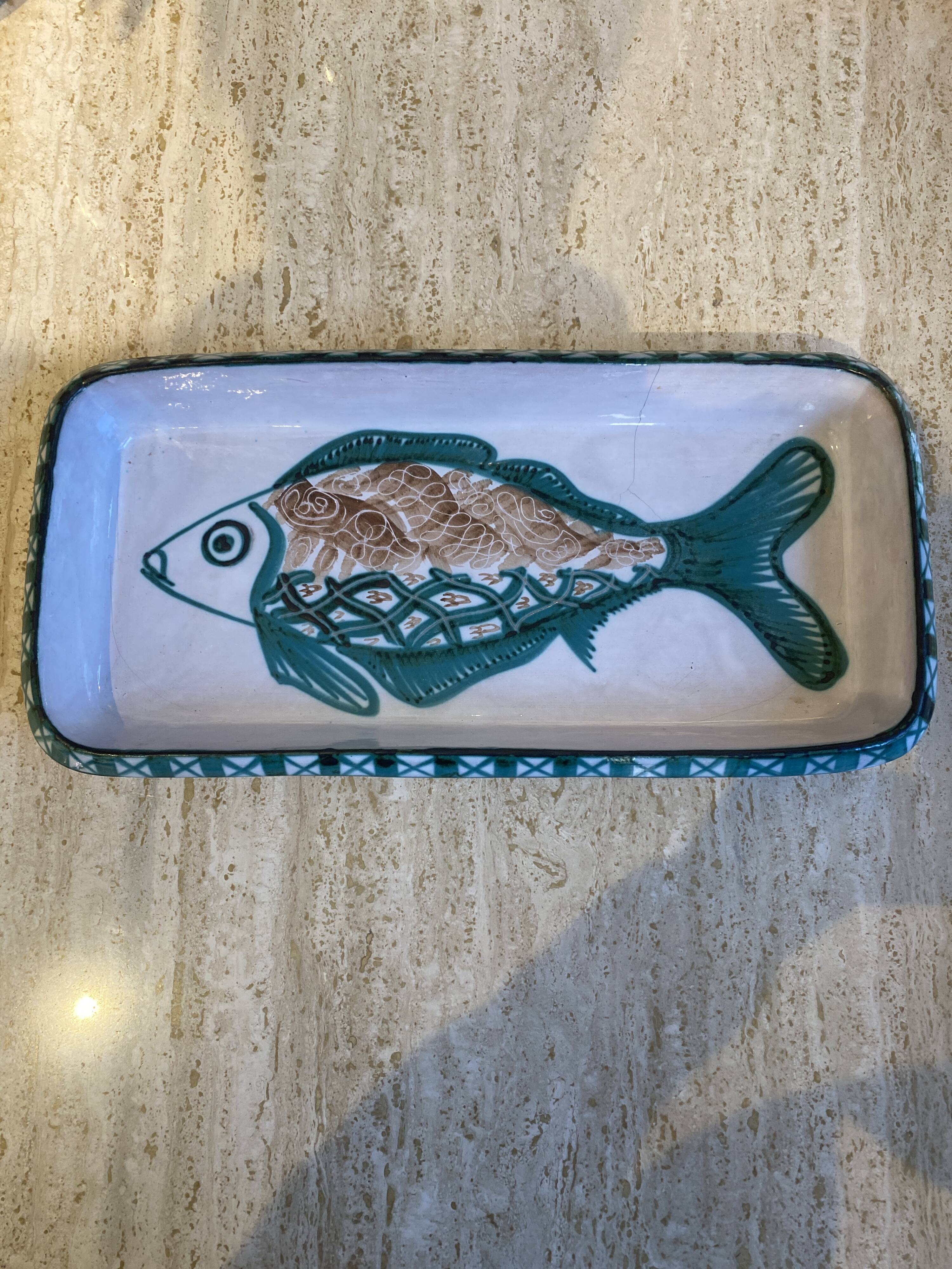 Énorme plat a poisson de robert picault