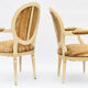 Pair of Louis XVI style armchairs