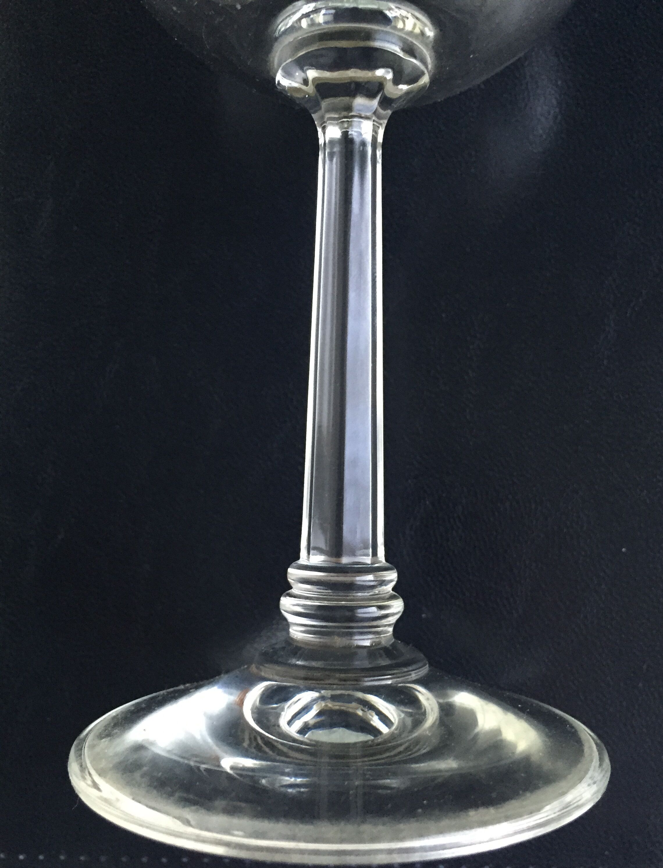 Set of 5 crystal water glasses