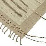 Handwoven Turkish Rustic 276 cm x 358 cm Beige Wool Carpet