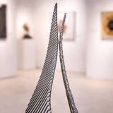 Signed Untitled Brass Wire Sculpture Bob Bennett (1979)