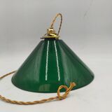 Green opaline pendant light