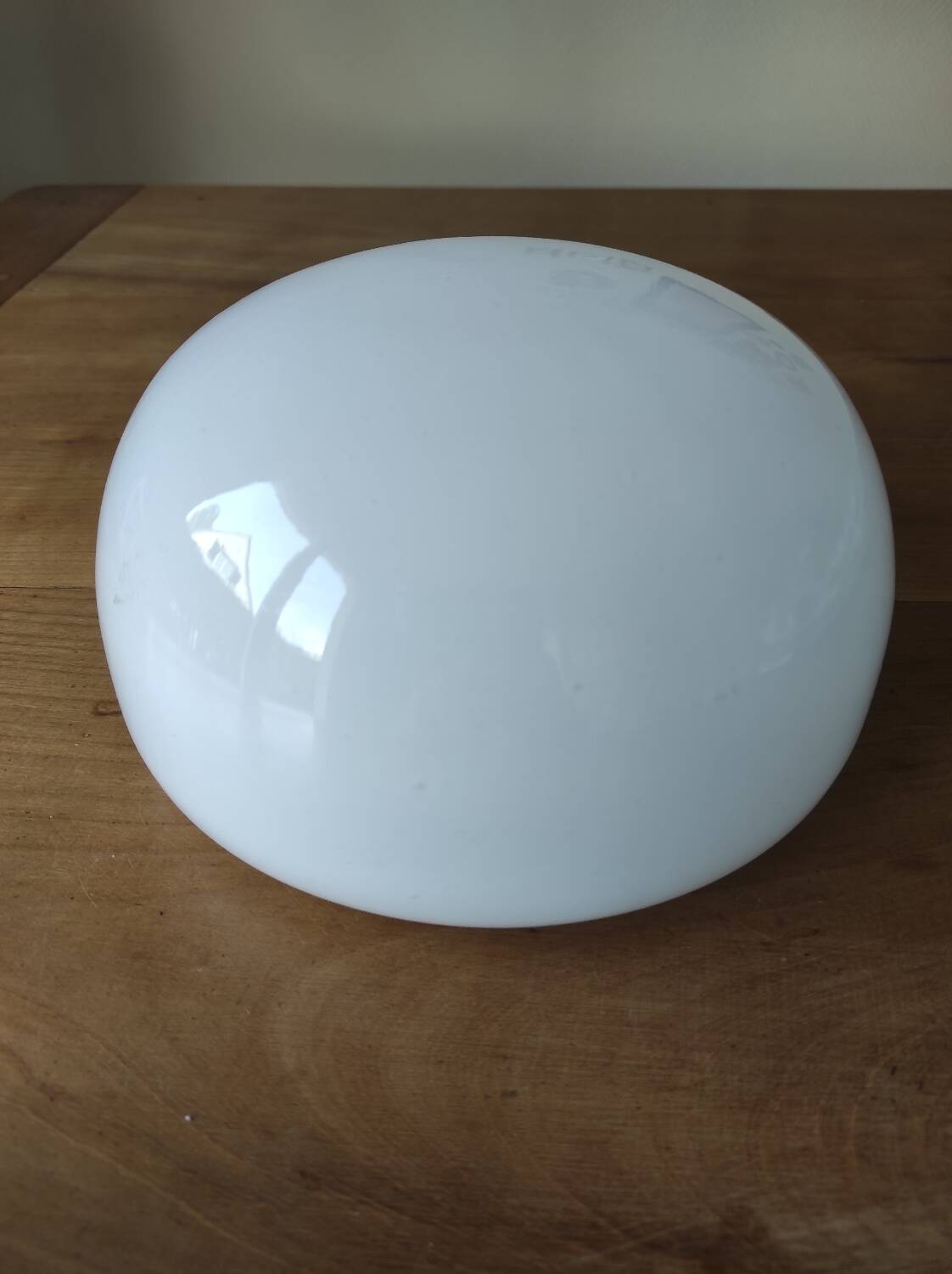 white opaline demi-globe