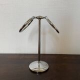 Chrome countertop towel rack