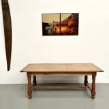 Oak and cherry table – 1970s